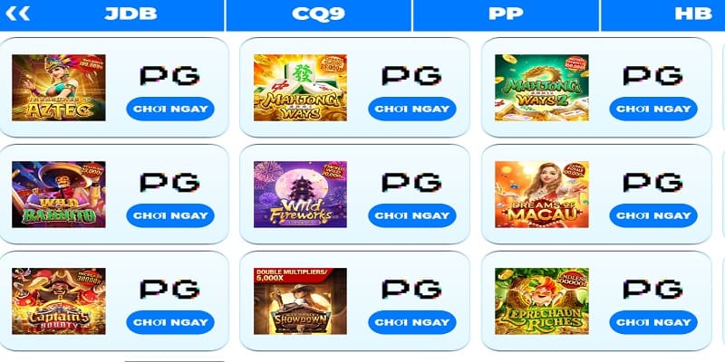 Sảnh nổ hũ đổi thưởng cung cấp nhiều sản phẩm chất lượng cao